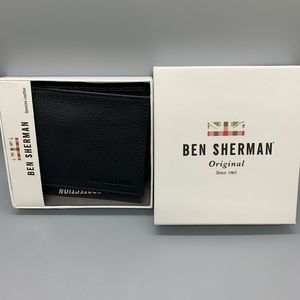 Ben Sherman Men’s Black Leather Wallet